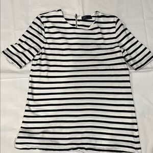 GAP Black and White Striped Top